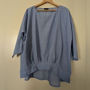 The Limited shear blue blouse